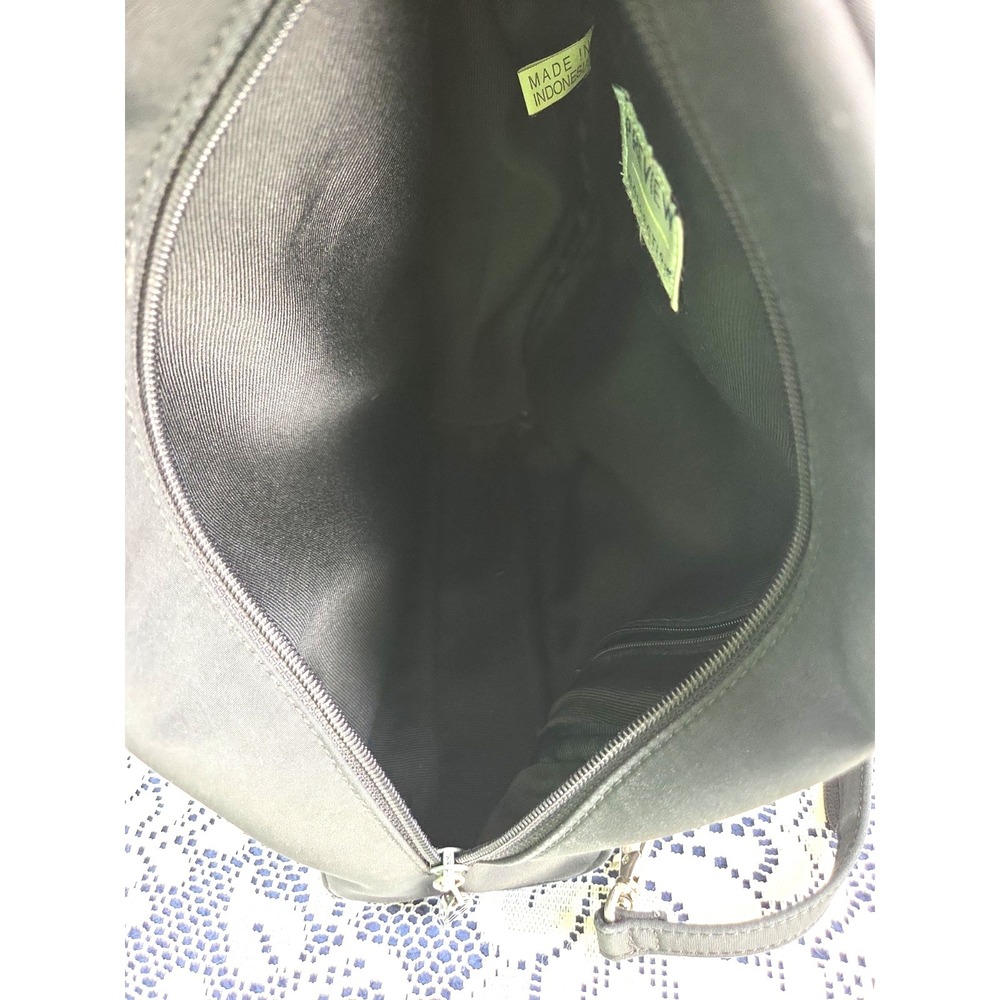 Preview Collection Backpack Purse Black Front & Side Compartment Zippered Strap - Picture 4 of 9